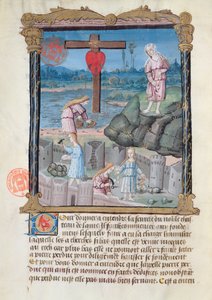 The Construction of the Castle, Illustration from a Spiritual Treatise for Use of Lay People by Gabrielle de Bourbon