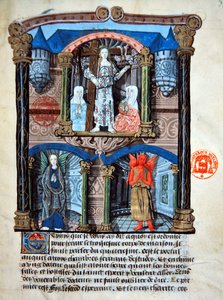 The Gate House of the Castle, Illustration from a Spiritual Treatise for Use of Lay People by Gabrielle de Bourbon
