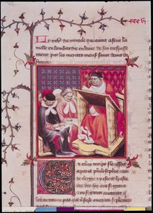 A Professor at the University of Paris, from the Grandes Chroniques de France, c.1400 by French School