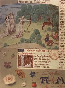 Diana hunting, from Livre des Eschecs D