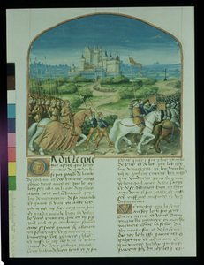 Page from The Story of Merlin by Robert de Boron, c.1482-89 by French School