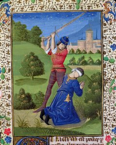 The Decapitation of Alexander I Balas (from the Bible of Jean XXII)