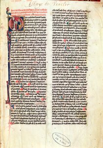 Page from the Summa Theologica by St. Thomas Aquinas by French School