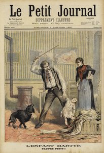 Murder of a young child, France, 1897 by French School