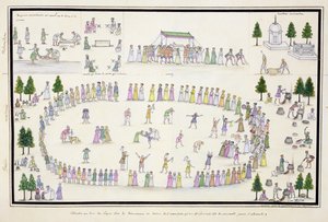 Muslim Festivals Including the End of Ramadan from The Gentil Album, Published in 1774