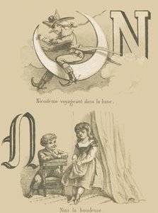 Nicodeme traveling to the moon / Nini the Dumping by French School