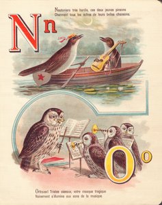 Nightingale, navigation, owl, orchestra by French School