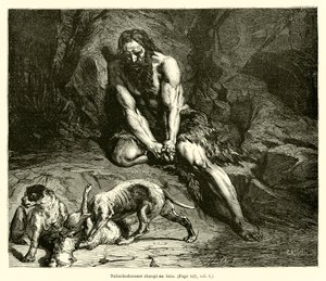Nebuchadnezzar Turned into a Beast by French School