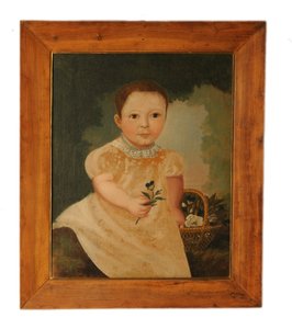 Naive Portrait of a Boy by French School