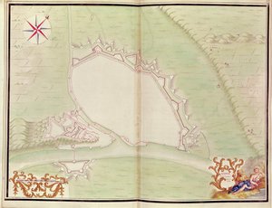 Namur, from Atlas de Louis XIV. Plans des places etrangeres, 1665