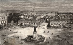 Nancy - Meurthe-et-Moselle - engraving in 