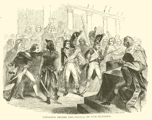 Napoleon before the council of five hundred