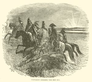 Napoleon crossing the Red Sea by French School