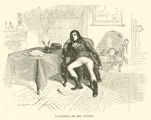 Napoleon in his study by French School