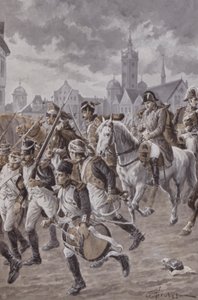 Napoleon with His Army by French School