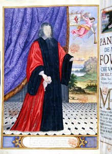 Nicolas Fouquet (1615-80) miniature illustration from 