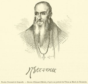 Nicolas Perrenot de Granvelle (engraving) by French School