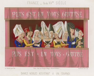 Noblewomen attending a tournament