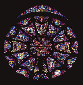North rose window by French School