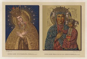 Our Lady of Ostrabrama in Vilna, Poland; Miraculous Our Lady of Czenstochowa, Poland by French School