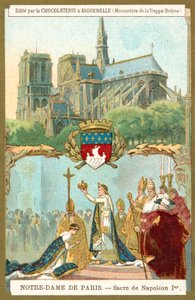 Notre Dame de Paris, and the coronation of Napoleon I as emperor of France by French School
