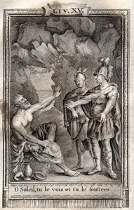 O Sun you see it, and you suffer it! Ulysses answered me without moving: Jupiter wants it... - engraving of 1798 by Monnet in 