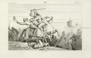 Odo, King of Western Francia, battling the Vikings