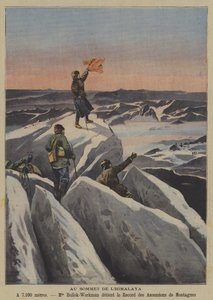 On a Himalayan summit by French School