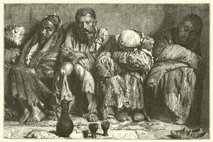 Opium addicts by French School