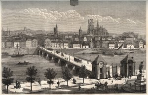 Orleans - Centre-Val de Loire - engraving in La France illustree: geography, history, statistical administration by V.A. Malt-Brown. 1884