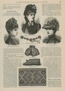 Page from La Mode Illustree by French School