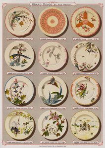 Page from the Catalogue of the Grand Depot of Porcelains, Faiences and Glassware