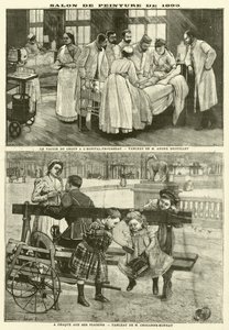 Paintings exhibited at the Paris Salon of 1895 by French School