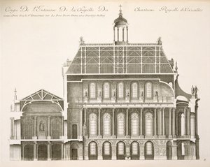 Palais du Louvre: the Royal Chapel, section by French School