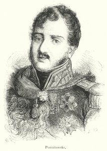 Poniatowski (engraving) by French School