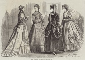 Paris Fashions for August by French School