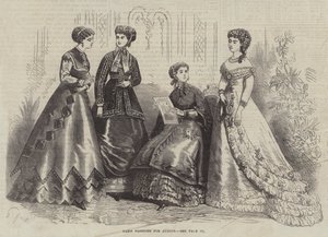 Paris Fashions for August by French School