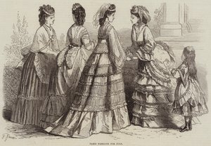 Paris Fashions for July by French School