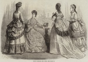 Paris Fashions for June (engraving) by French School