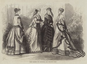Paris Fashions for September by French School