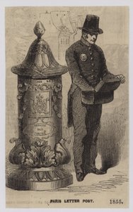 Paris Letter Post, 1855 by French School