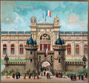 Paris. Universal Exhibition of 1889: The Palace of the War Ministry by French School
