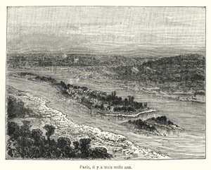 Paris, Three Thousand Years Ago (engraving) by French School