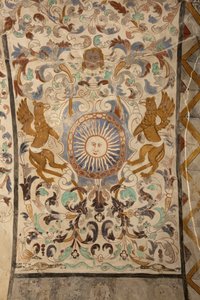 Parish Church of Mare de Déu de Solers. Interior. The Naves. Mural Paintings (detail). 16th Century (?)