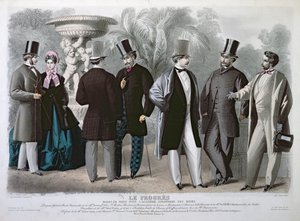Parisian Fashion plate for Le Progres, June 1864