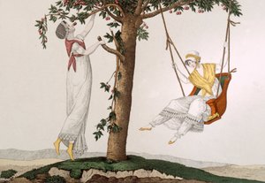 Parisian Ladies at Montmorency, plate 41 from Le Bon Genre by French School