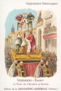 Paso of Calvary, Good Friday, Seville by French School