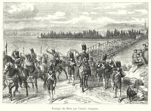 Crossing of the Rhine by the French Army (engraving)