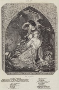 Paul and Virginia (engraving) by French School