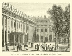 Pavilion of Peace, Against the Beaujolais Gallery, 1815 by French School